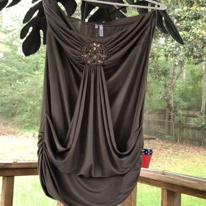 Buckle studio Y Dress up strapless top large